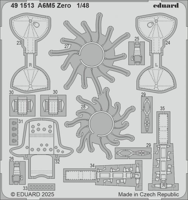 Eduard 491513 A6M5 Zero FINE MOLDS 1/48