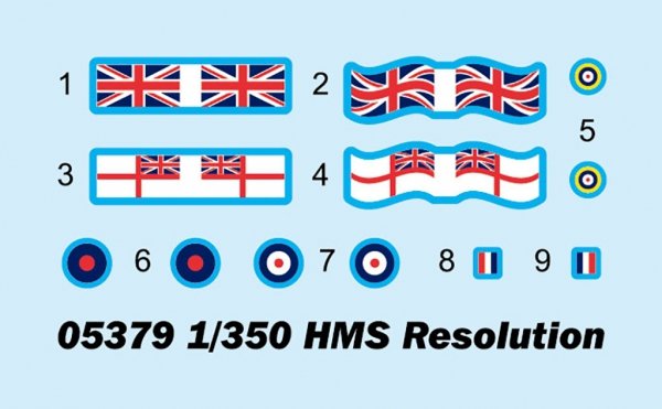 Trumpeter 05379 HMS Resolution 1/350