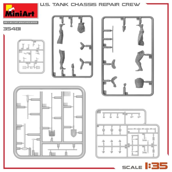 MiniArt 35481 U.S. TANK CHASSIS REPAIR CREW 1/35