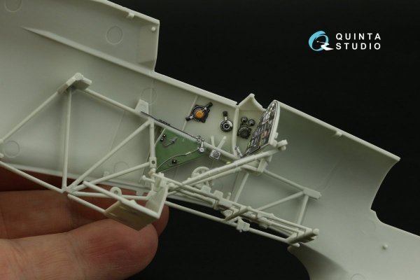 Quinta Studio QD32139 Hawker Hurricane Mk.IIb 3D-Printed &amp; coloured Interior on decal paper (Revell) 1/32