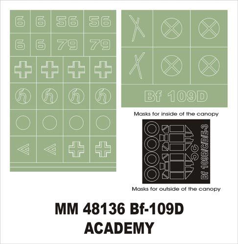 Montex MM48136 Bf-109D ACADEMY