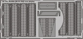 Eduard 36110 Matilda III/IV PSP rear plating TAMIYA 1/35