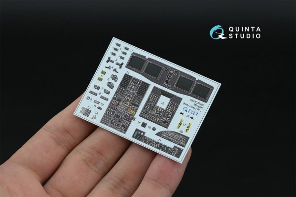 Quinta Studio QD35166 МН-60R Seahawk 3D-Printed &amp; coloured Interior on decal paper (Kitty Hawk) 1/35