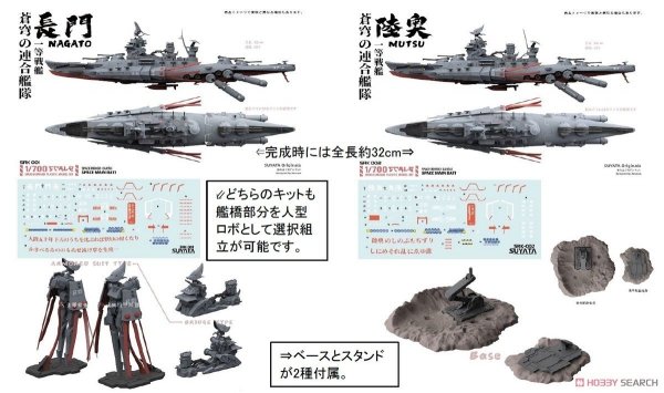 Suyata SRK-002 Space Rengo Kantai Mutsu Space Main Battleship 1/700