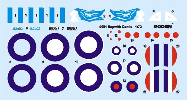 Roden 051 Sopwith F.1/3 Comic 1/72