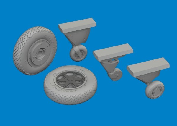 Eduard 6481090 F4F-4 wheels late ACADEMY 1/48