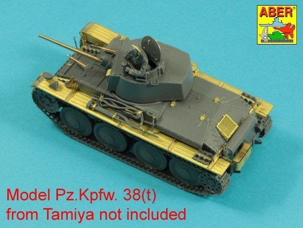 Aber 48041 Pz.Kpfw..38 (t) Ausf. E/F/G Niemiecki czołg Pz.38 (t) cz.2-błotniki / German tank Pz.Kpfw. 38 (t) Ausf.. E/F/G Vol.2-Fenders 1/48