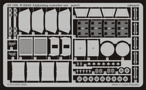 Eduard 32126 P-38J/ L exterior 1/32 TRUMPETER