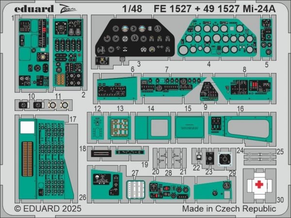 Eduard FE1527 Mi-24A TRUMPETER 1/48