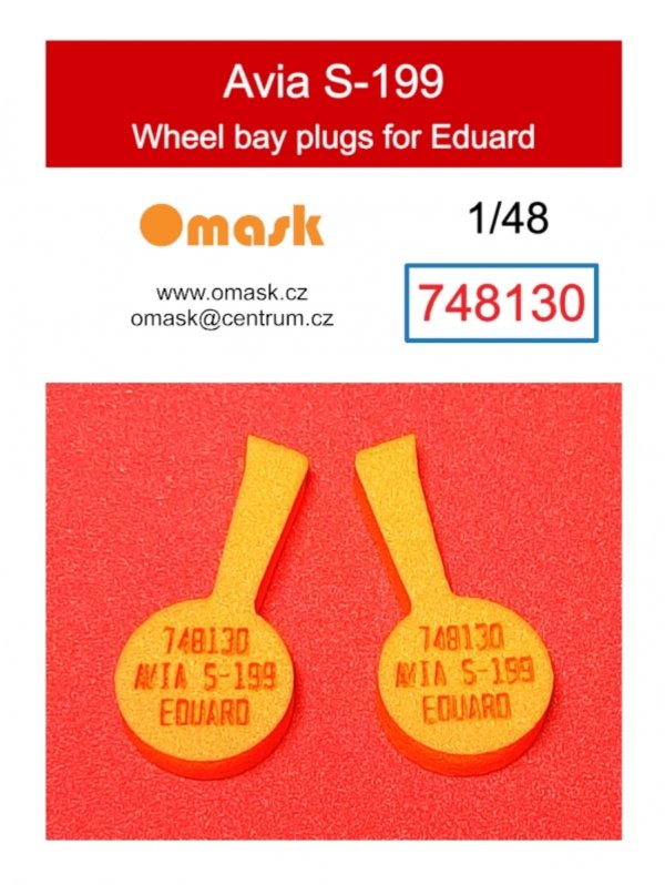 Omask X4832 Avia S-199 O-Max Set (for Eduard)(masks and EVA wheel bay plugs) (for Revell) 1/48 