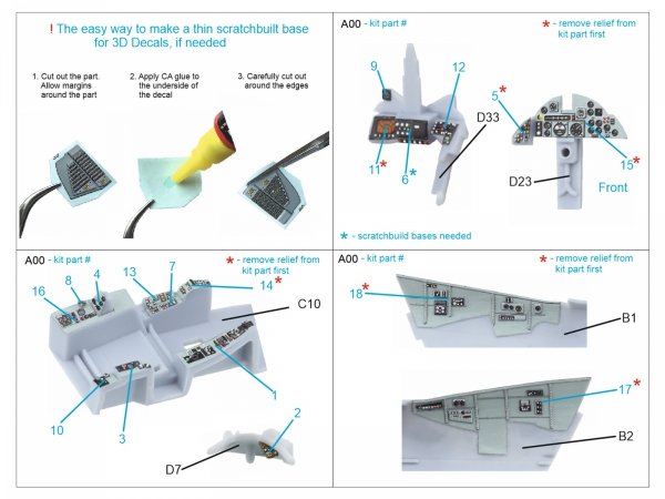 Quinta Studio QDS-72172 Blackburn Buccanneer S.2B Early 3D-Printed &amp; coloured Interior on decal paper (Airfix) (small version) 1/72