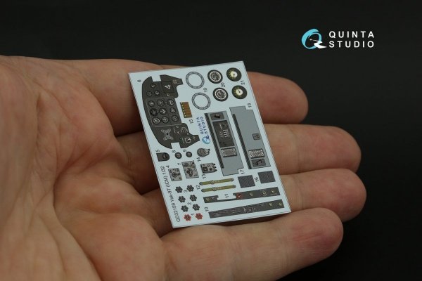 Quinta Studio QD32159 Yak-9 T/K 3D-Printed &amp; coloured Interior on decal paper (ICM) 1/32