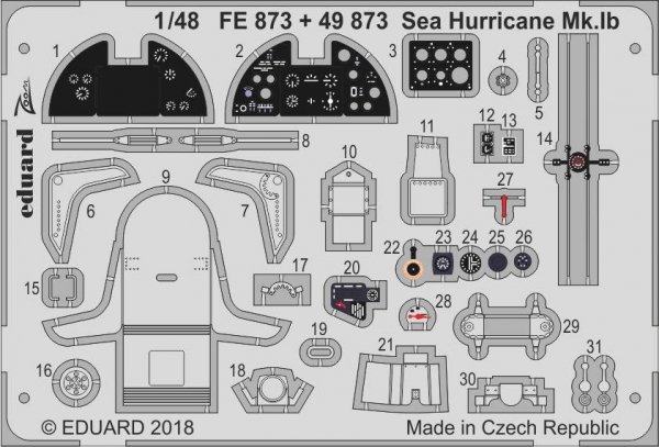 Eduard FE873 Sea Hurricane Mk. Ib  AIRFIX 1/48