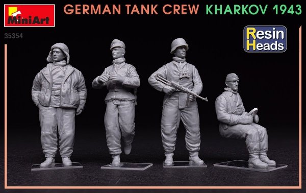 MiniArt 35354 German Tank Crew Kharkov 1943 (Resin Heads) 1/35
