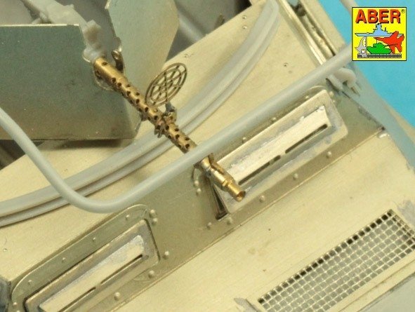Aber 35L-169 Lufa do niemieckiego karabinu MG34 z pancerną osłoną 1/35