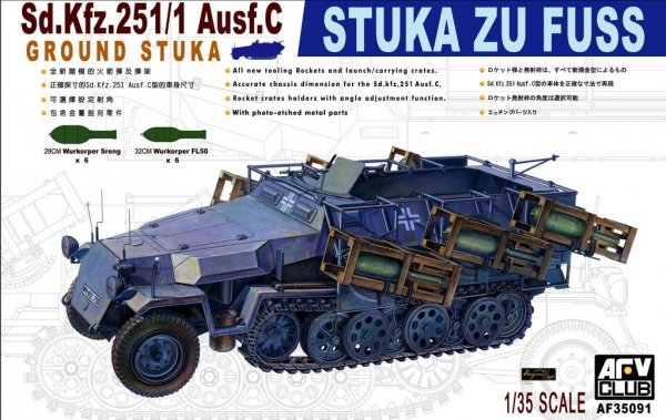 AFV Club 35091 Sd.Kfz. 251/1 ausf.C Stuka Zu Fuzz (1:35)