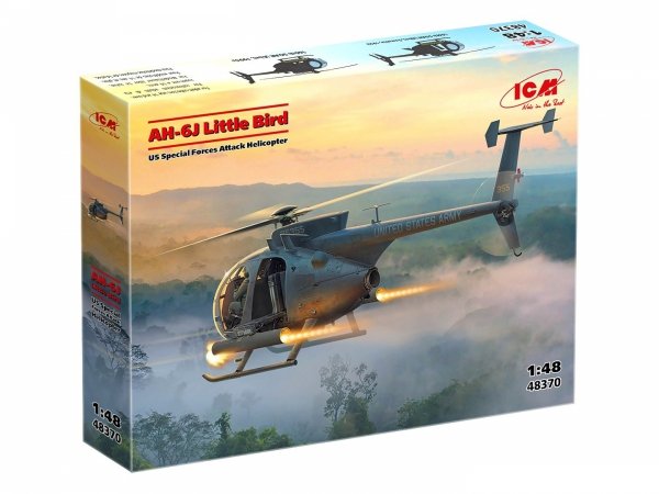 ICM 48370 AH-6J Little Bird US Special Forces Attack Helicopter 1/48