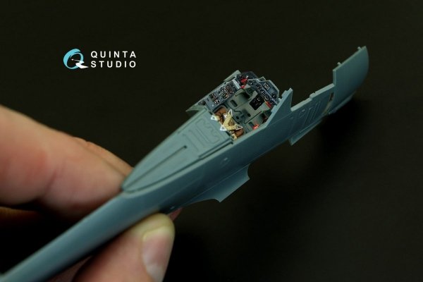 Quinta Studio QD48080 FW 190A-4 3D-Printed &amp; coloured Interior on decal paper (for Eduard kit) 1/48
