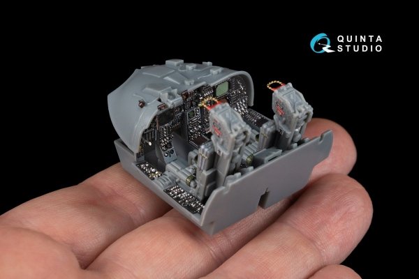 Quinta Studio QD48166 A-6E TRAM Intruder 3D-Printed &amp; coloured Interior on decal paper (for HobbyBoss kit) 1/48