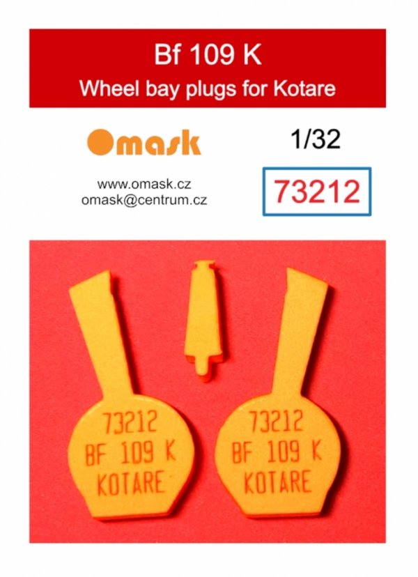 Omask X3202 Bf 109 K O-Max Set (for Kotare)(masks and EVA wheel bay plugs) (for Revell) 1/32 