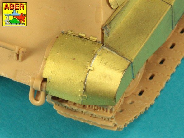 Aber 48053 Jagdtiger Sd.Kfz. 186 –przednie i tylnie błotniki / Jagdtiger Sd.Kfz. 186 –Front &amp; Rear Fenders 1/48