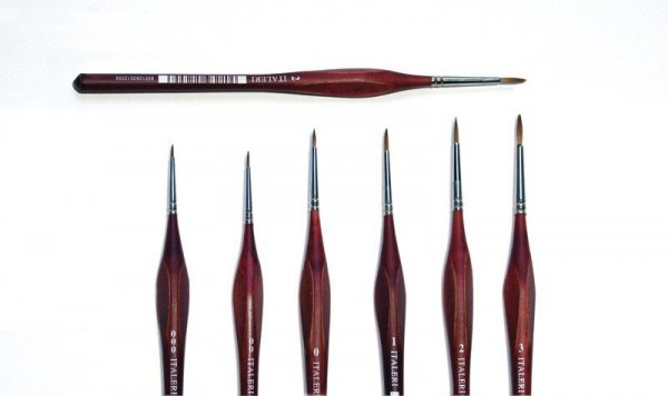 Italeri 51251 Pędzel retuszerski Italeri z trójkątnym trzonkiem 000 