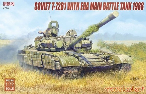 Modelcollect UA72104 Soviet T-72B1 with ERA Main Battle Tank 1988 (1:72)