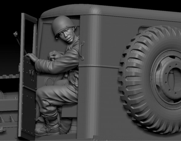 Thunder Model F35010 US Crew WLF Wrecker Series 1-4 with Optional French Heads 1/35