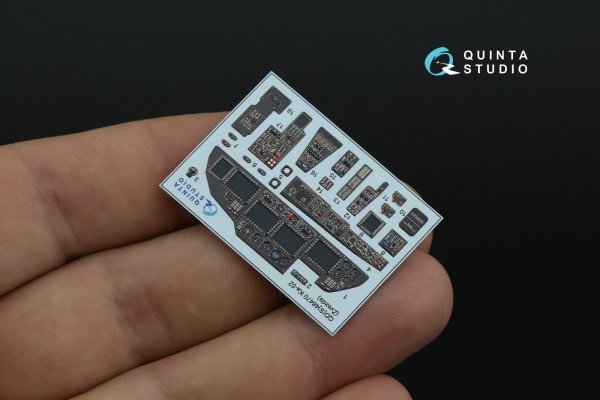 Quinta Studio QDS-48470 Ka-52 3D-Printed coloured Interior on decal paper (Zvezda) (Small version) 1/48