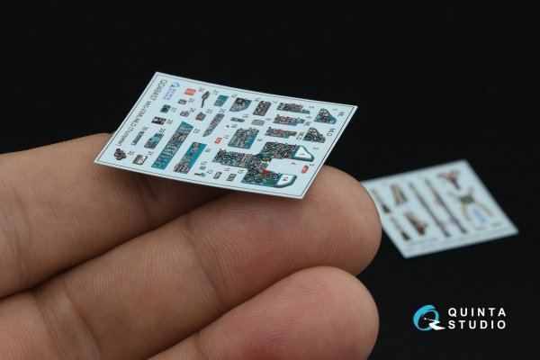 Quinta Studio QD48457 MiG-23ML/MiG-23MLD 3D-Printed &amp; coloured Interior on decal paper (Trumpeter) 1/48