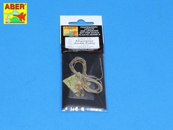 Aber R-09N Uniwersalny bloczek podwójny 2 szt. / All-purpose double Pulley x2 pcs. 1/35