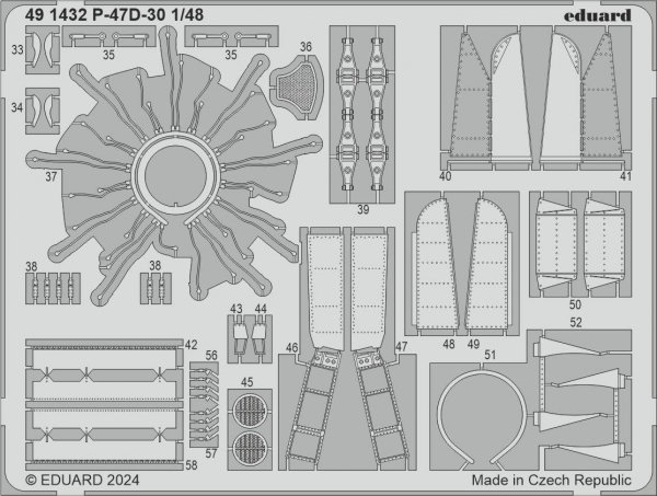 Eduard BIG49410 P-47D-30 MINIART 1/48