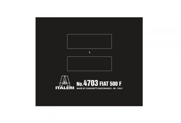 Italeri 4703 FIAT 500F 1968 (1:12)