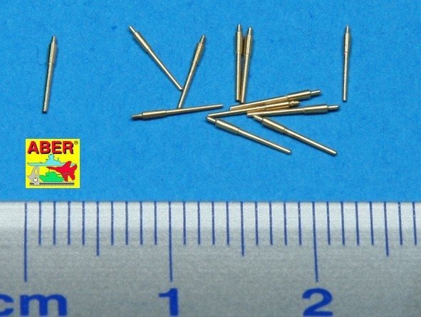 Aber 1:700L-15 Set of 12 pcs 150 mm barrels for German ships: Bismarck, Tirpitz, Scharnhorst, Gneisenau 1/700