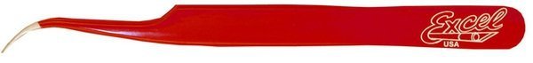Excel Hobby Tools 30426 Slant Point Tweezers (Red)