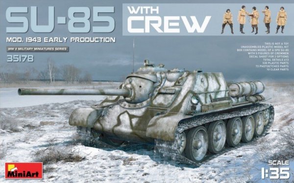 MiniArt 35178 SU-85 Mod. 1943 Early Production w/Crew 1/35