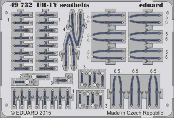 Eduard 49732 UH-1Y seatbelts 1/48 KITTY HAWK