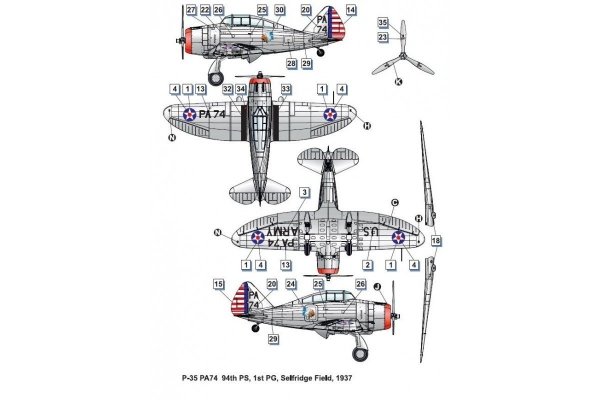Dora Wings 48012 Seversky P-35 1/48