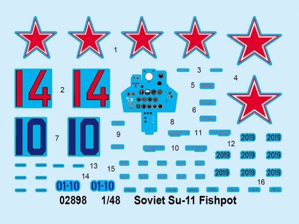 Trumpeter 02898 Soviet Su-11 Fishpot