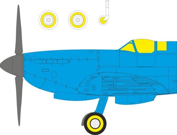 Eduard EX1160 Spitfire Mk.IXe TFace Paint Mask Set for AIRFIX 1/48