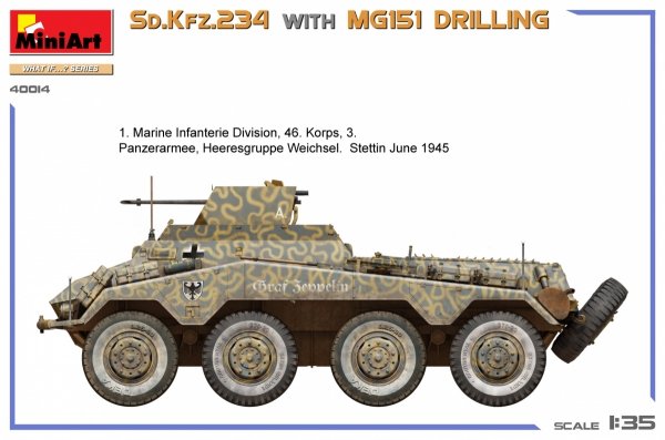 MiniArt 40014 Sd.Kfz.234 WITH MG151 DRILLING 1/35