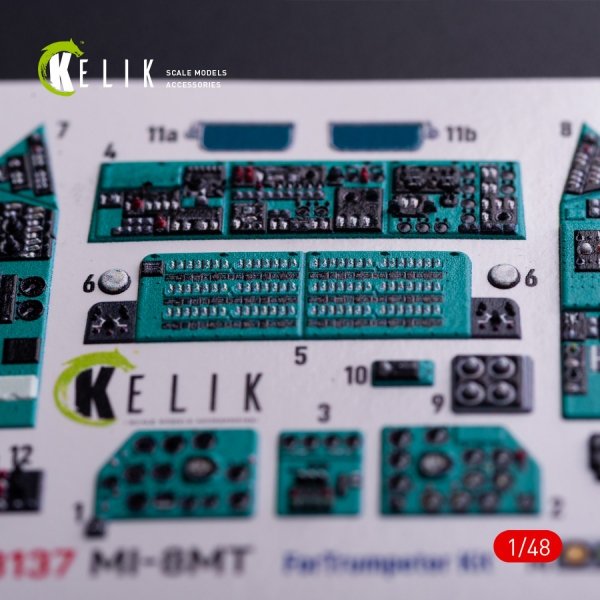 Kelik K48137 Mi-8MT - interior 3D decals for Trumpeter kit (1/48)