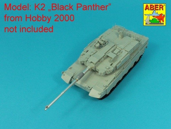 Aber 35l-345 120 mm L/55 CN08 barrel for K2 "Black Panther" tank / Lufa 120 mm L/55 CN08 do czołgu K2 "Black Panther" 1/35
