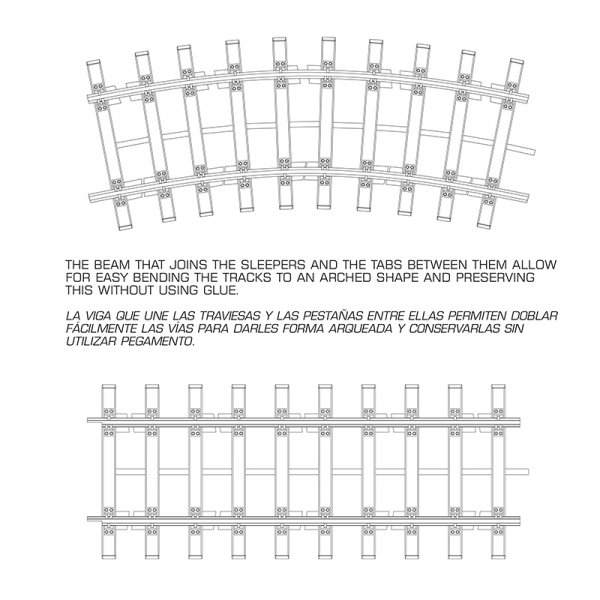 AK Interactive AK35011 DOUBLE RAILWAY TRACK SECTION – TRAMO DOBLE DE VIA FERREA 1/35