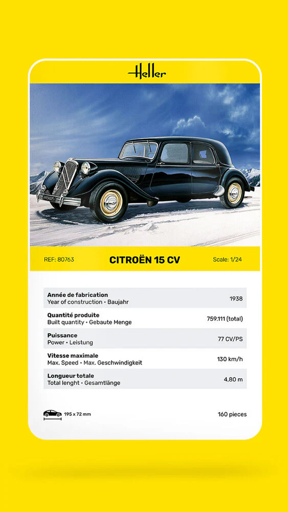 Heller 80763 Citroën 15 CV 1/24