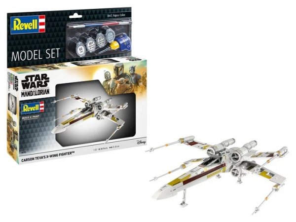 Revell 66790 Model Set Star Wars Mandalorian Carson Teva's X-Wing Fighter 1/57