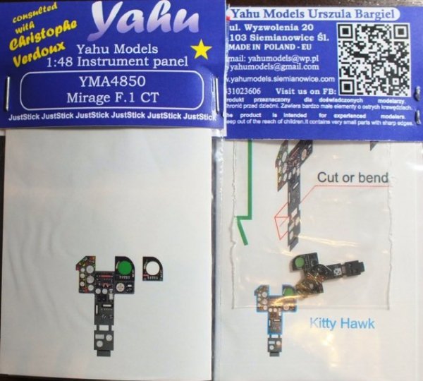 Yahu YMA4850 Mirage F.1 CT (Kitty Hawk / Italeri) 1:48