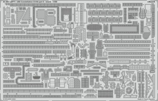 Eduard BIG5367 USS Constellation CV-64 PART II RUMPETER 1/350