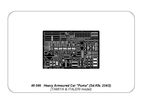 Aber 48046 Puma (Sd.Kfz. 234/2) Tamiya/Italeri 1/48