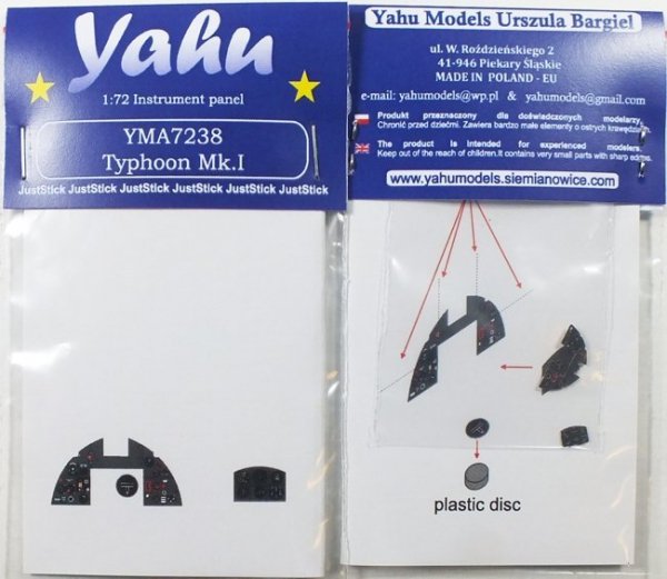 Yahu YMA7238 Typhoon Mk.I (Airfix / Bregun / Pavla / Academy) 1:72